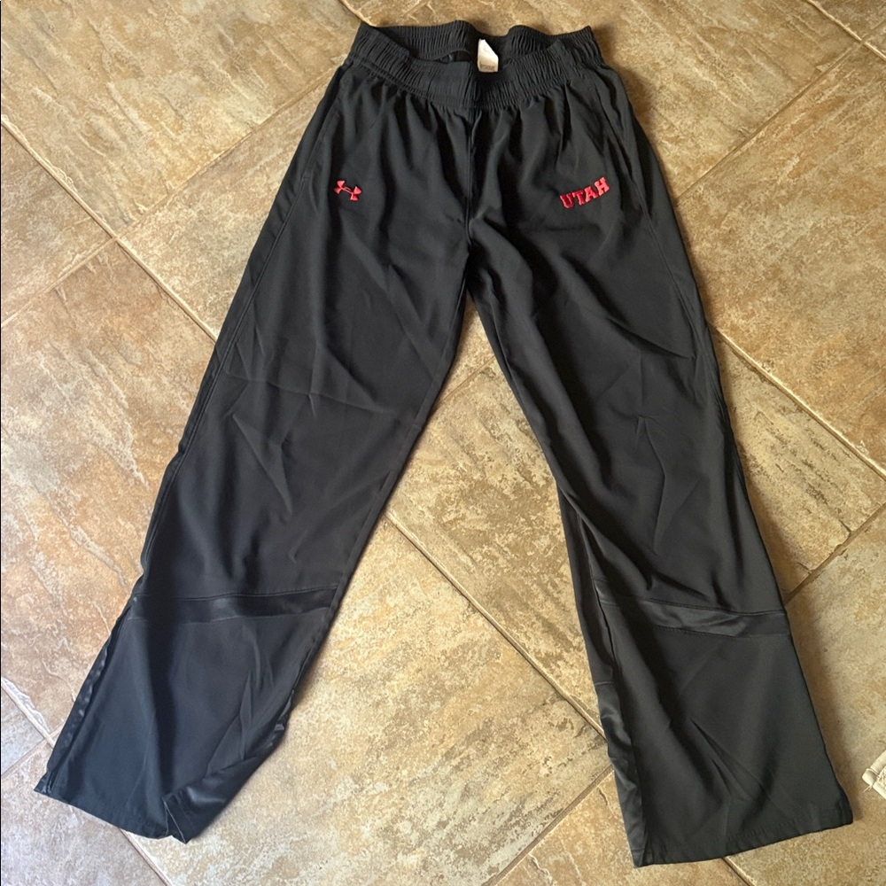 Under Armour Black Pants with Red Accents